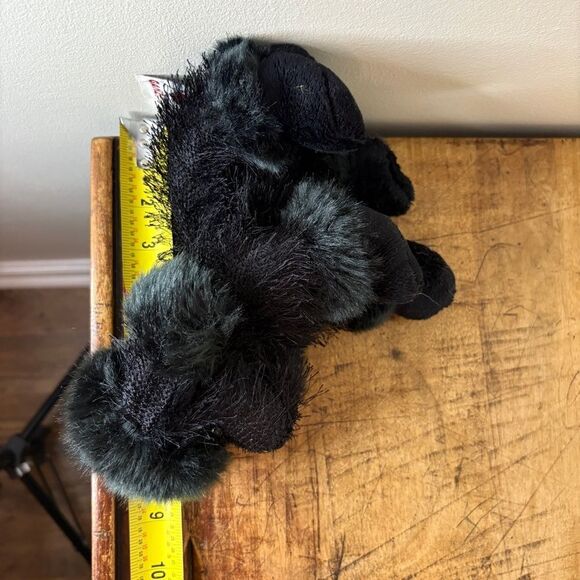 GANZ Black Poodle Puppy Dog Stuffed Animal Plush Toy 9" Great Preused condition - Picture 9 of 9